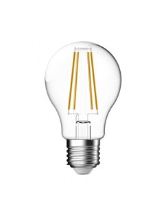 TUNGSRAM E27 LED izzó 8,5W (~60W helyett) közepes fényerő melegfehér 2700K  1055lm átlátszó üveg 827 A60 dekor 93118105