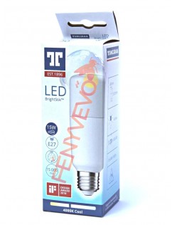 TUNGSRAM E27 LED stik 15W (~100W helyett) nagy fényerő hidegfehér 4000K  1600lm tejüveg 840 STIK ECO 93110187