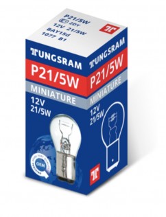 TUNGSRAM Féklámpa izzó P21/5W 12V original 1077 SK..