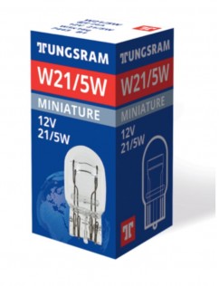 TUNGSRAM Féklámpa izzó W21/5W 12V original T20 SKU..